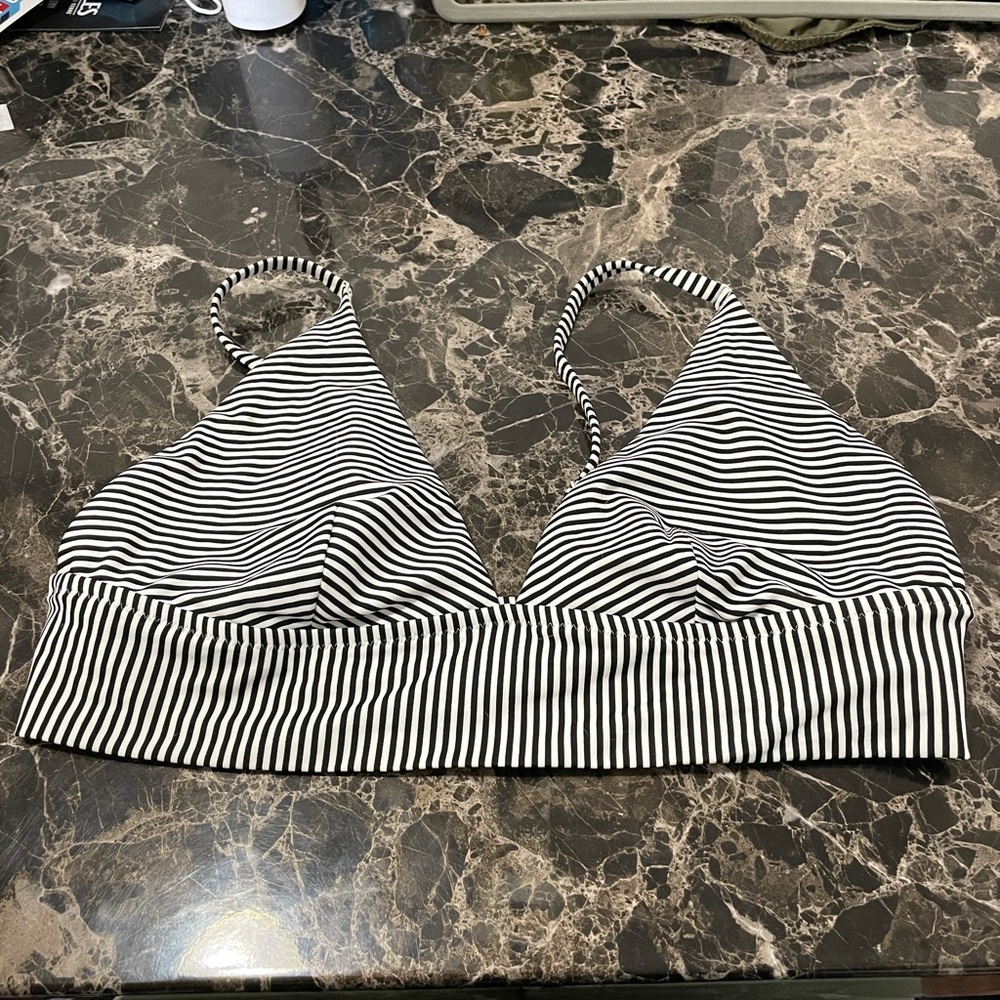 Aerie Striped Bikini Top